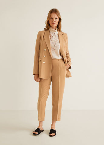 Modal-blend suit blazer - sandy-thoa