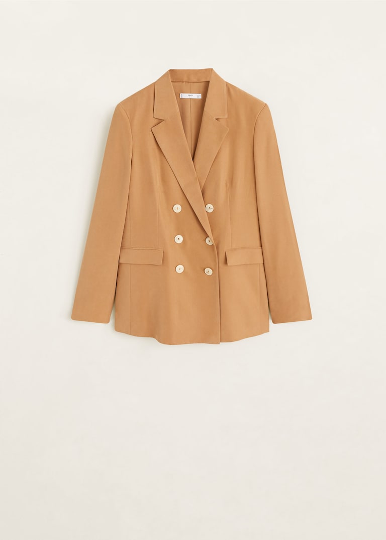Modal-blend suit blazer - sandy-thoa