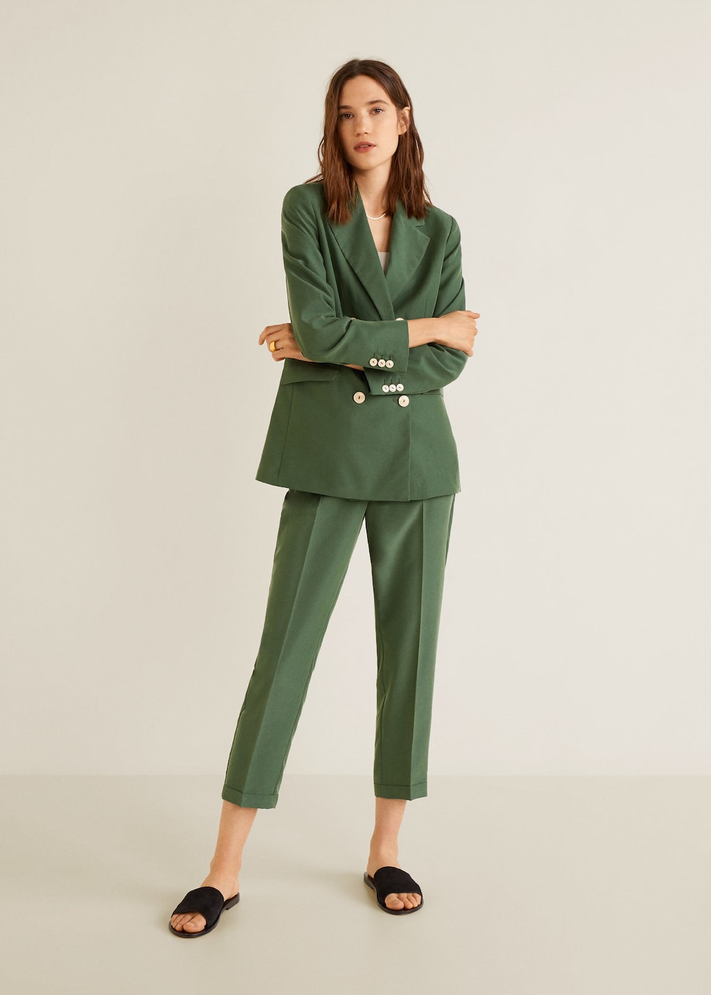 Modal-blend suit blazer - sandy-thoa