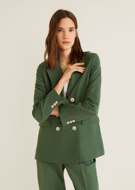 Modal-blend suit blazer - sandy-thoa