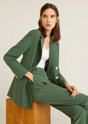 Modal-blend suit blazer - sandy-thoa