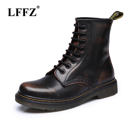 2019 High quality split Leather Men Boots Dr Boots shoes High Top Motorcycle Autumn Winter shoes man snow Boots ST50 - sandy-thoa