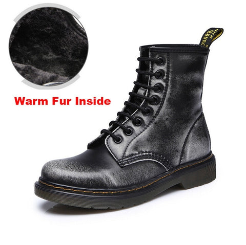 2019 High quality split Leather Men Boots Dr Boots shoes High Top Motorcycle Autumn Winter shoes man snow Boots ST50 - sandy-thoa