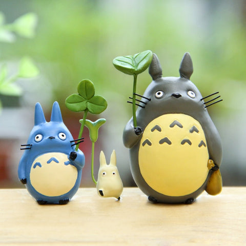 Resin Hayao Miyazaki's Totoro Model Figurines Fairy Flower Pot Ornament Miniatures Moss Gnome Decoration Crafts Gifts Home