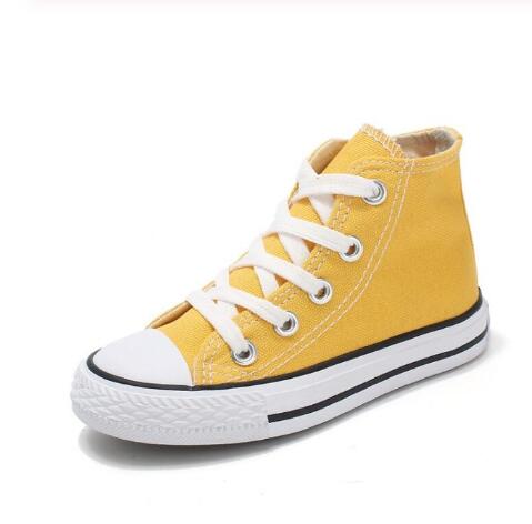 Kids shoes for girl children canvas shoes boys sneakers Spring autumn girls shoes White High Solid fashion Children shoes