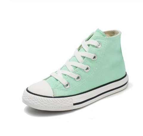 Kids shoes for girl children canvas shoes boys sneakers Spring autumn girls shoes White High Solid fashion Children shoes