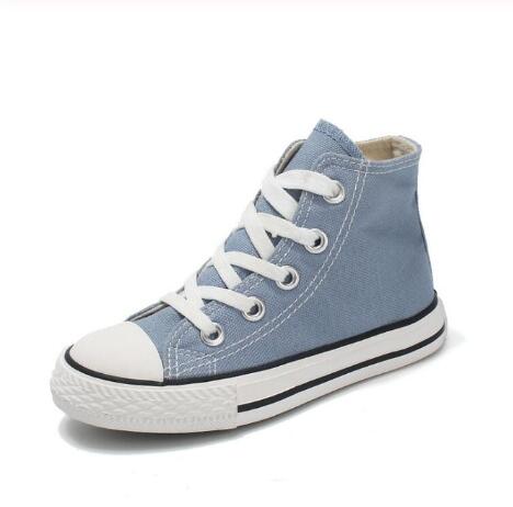 Kids shoes for girl children canvas shoes boys sneakers Spring autumn girls shoes White High Solid fashion Children shoes