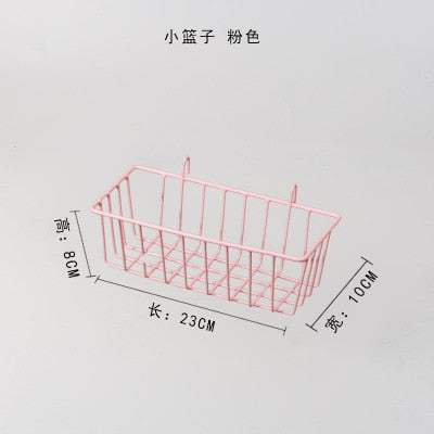 Ins Nordic Home Wall Decoration Iron Grid Decor Photo Frame Postcards DIY Wall Art Display Storage Rack Holder Shelf Organizer