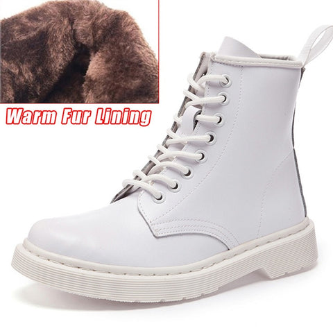 Soft Split Leather Women White Ankle Boots Motorcycle Boots Female Autumn Winter Shoes Woman Punk Motorcycle Boots 2020 Spring