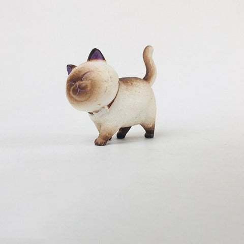 Cute Mini PVC Animal Miniatures Japanese Bell Cat Doll Figures Toy Creative Handicraft Ornaments Home Decoration Crafts