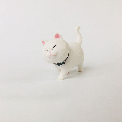 Cute Mini PVC Animal Miniatures Japanese Bell Cat Doll Figures Toy Creative Handicraft Ornaments Home Decoration Crafts