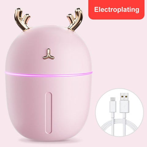 Portable 300ml Humidifier USB Ultrasonic Dazzle Cup Aroma Diffuser Cool Mist Maker Air Humidifier Purifier with Romantic Light