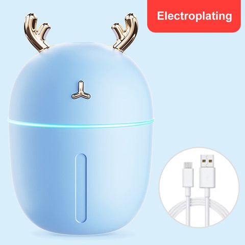 Portable 300ml Humidifier USB Ultrasonic Dazzle Cup Aroma Diffuser Cool Mist Maker Air Humidifier Purifier with Romantic Light