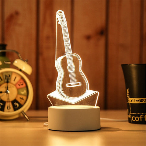 2021 decoration  creative 3D LED night light table lamp children bedroom  child gift home