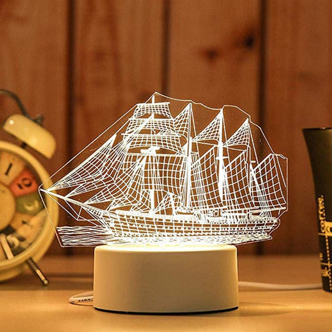 2021 decoration  creative 3D LED night light table lamp children bedroom  child gift home