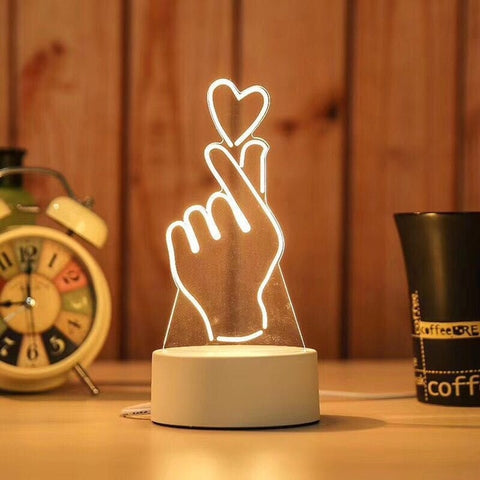 2021 decoration  creative 3D LED night light table lamp children bedroom  child gift home