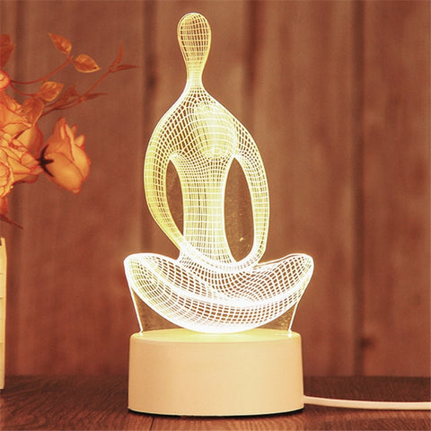 2021 decoration  creative 3D LED night light table lamp children bedroom  child gift home