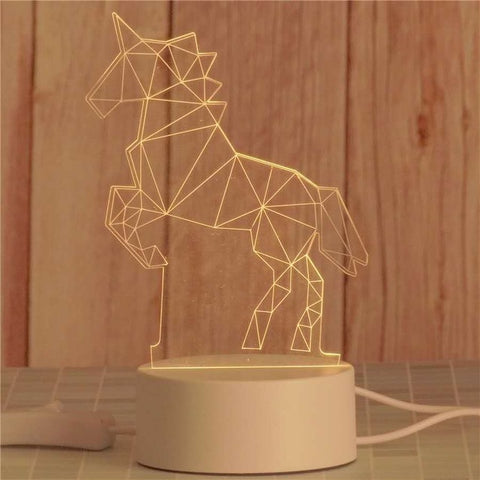 2021 decoration  creative 3D LED night light table lamp children bedroom  child gift home